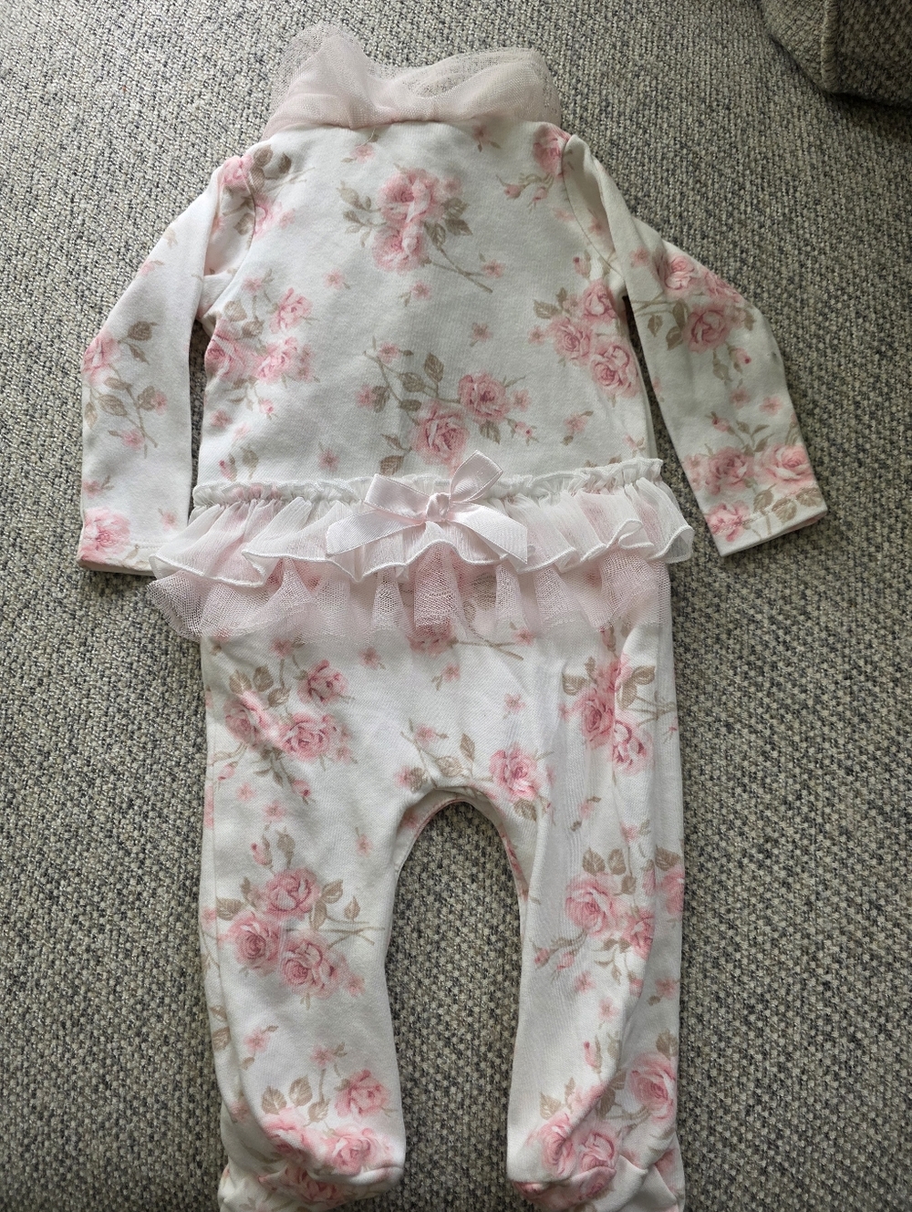 Floral Ruffle Baby One-Piece - Picture 5 of 7